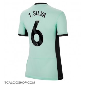 Chelsea Thiago Silva #6 Terza Maglia Femmina 2023-24 Manica Corta